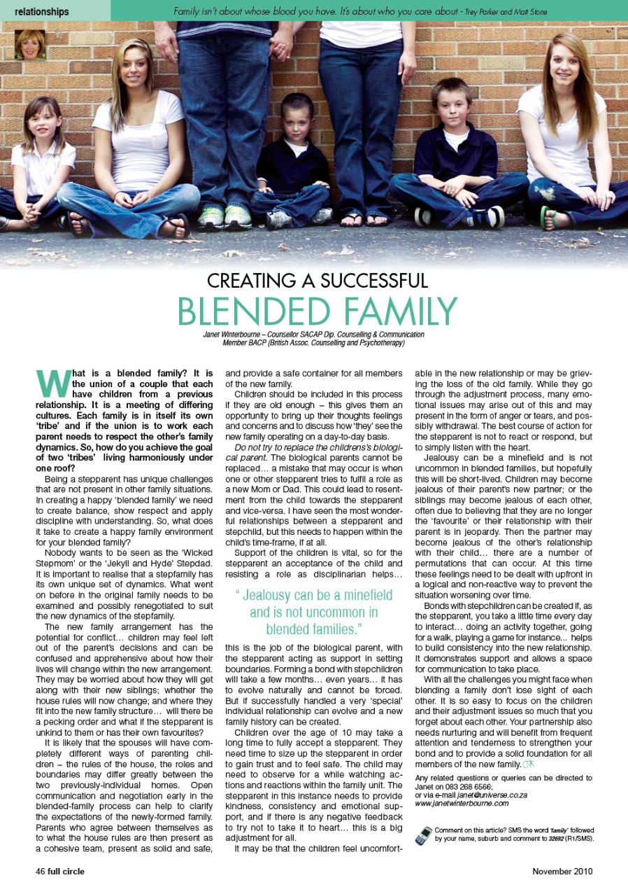 Creating a Successful blended family Psychologist Cape Town